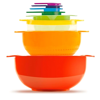 Cook Rainbowl Set de Envases Apilables