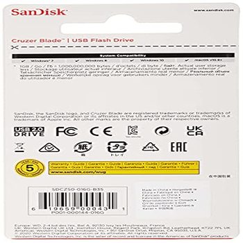 SanDisk Cruzer Blade - Memoria USB de 2.0 de 16 GB